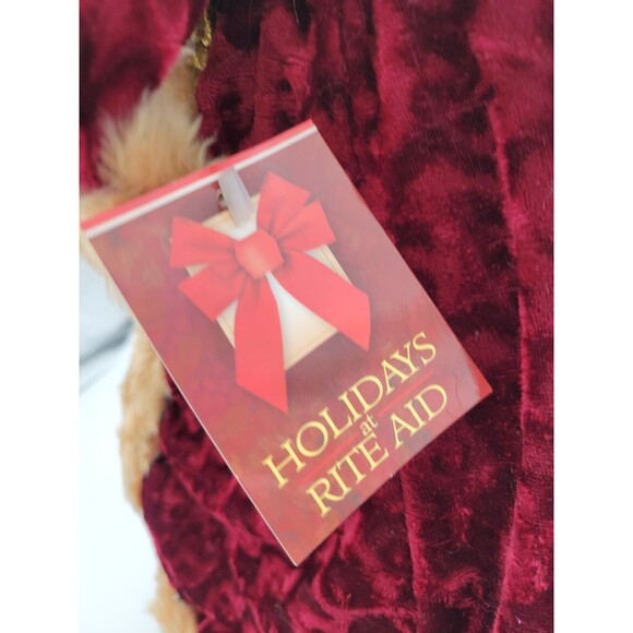 Large Santa figure or tree topper 21" Old world style gold & dark red - Picture 7 of 12